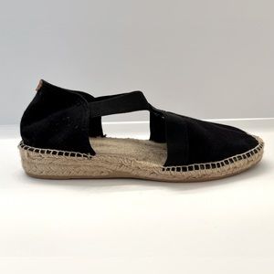 Toni Pons Origins Espadrilles Black Sandals SIZE 40 Flats Nordstrom